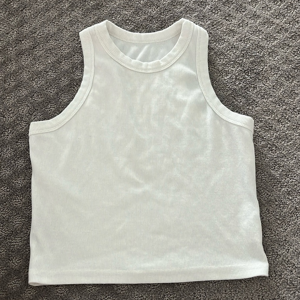 White tank top